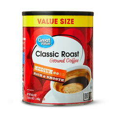 Great Value Classic Medium Roast Ground Coffee