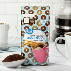 Great Value Donut Shop 100% Arabica Medium Roast Ground Coffee