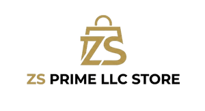Logo of ZS Prime Store with a shopping bag design on a white background