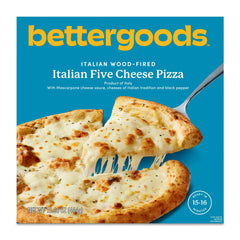Bettergoods Italian Wood-Fired Five Cheese Gourmet Pizza