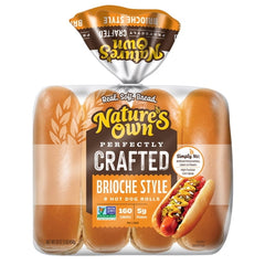 Nature's Own Perfectly Crafted Brioche Style Hot Dog Rolls